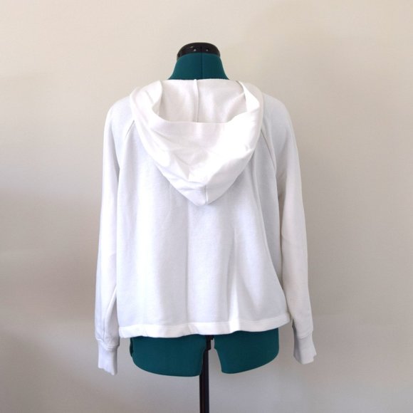 Aerie White Lace Up Hoodie - Picture 4 of 8